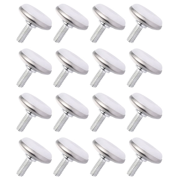 MOKKHNB 24Pcs Adjustable Threaded Furniture Levelers Iron Legs for Tables Chairs with Cushion Support