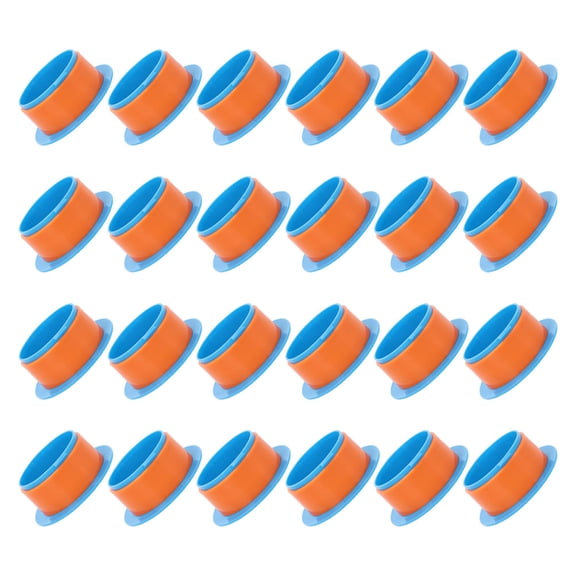 MOKKHNB 24Pcs Blue Stretch Film Handle Tool with Durable Nonslip Grip for Storage Warehouse and Moving Use