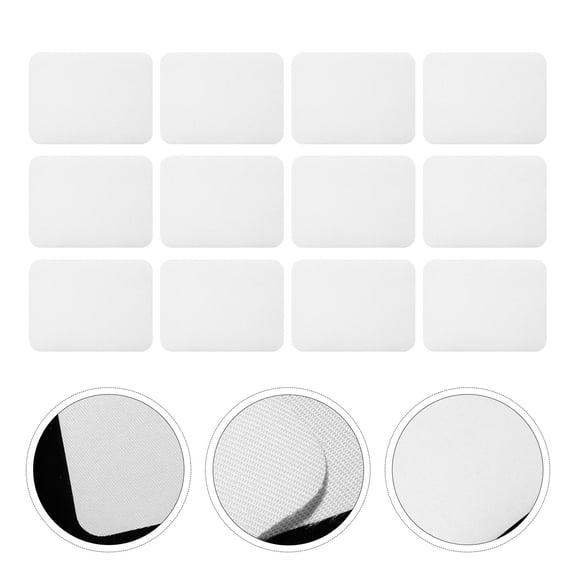 MOKKHNB Patches for Hats Simple Design Clothes Patches White Cloth Repair for Bags 24Pack