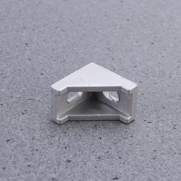 MOKKHNB 25Pcs Metal Corner Bracket Plated Silver Aluminum Extrusion Bracket for Robotics and Cnc Machines