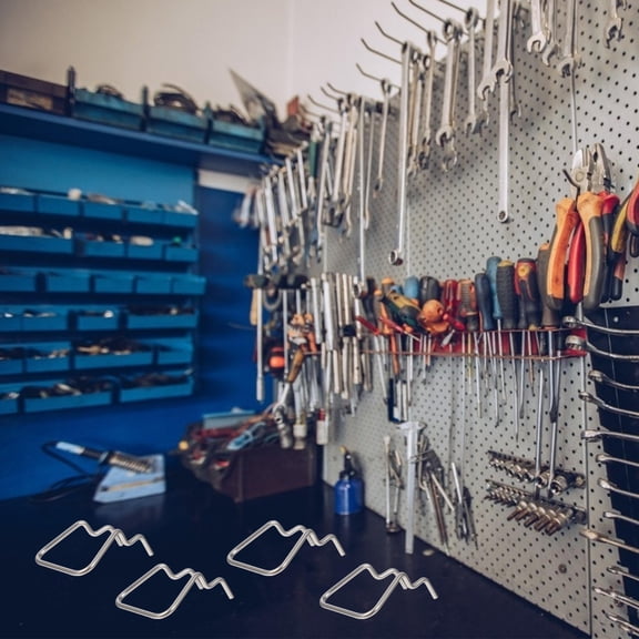 MOKKHNB 25Pcs Stainless Steel Single Peg Hooks for Pegboard Display and Equipment Storage