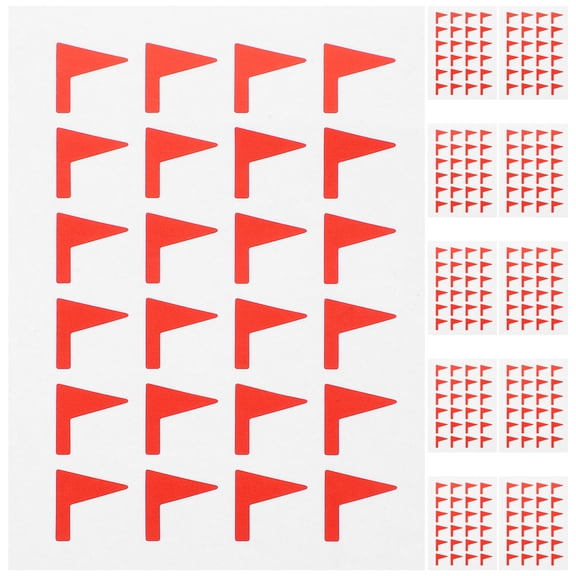 MOKKHNB 288Pcs Red Classification Label Stickers Paper Material for Easy Residue Free Removal