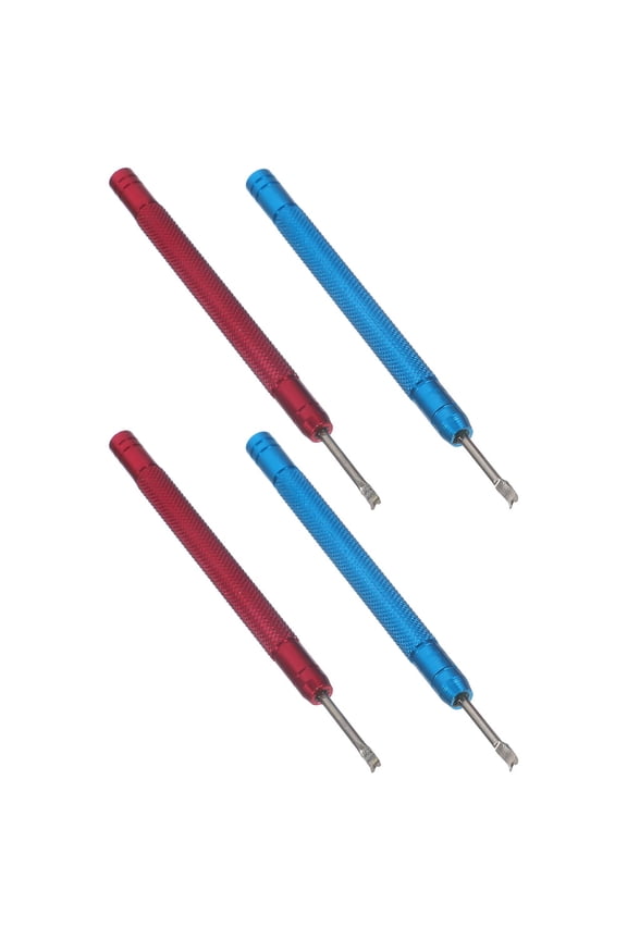 2 Pairs Watch Hand Puller Set with Knurled Handle, Compact and Portable Tool for Precise Watch Repair and Maintenance