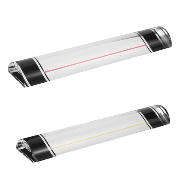 MOKKHNB 2Pcs Acrylic Strip Shaped Magnifier Ruler for Reading Assistance and Measurement Tasks