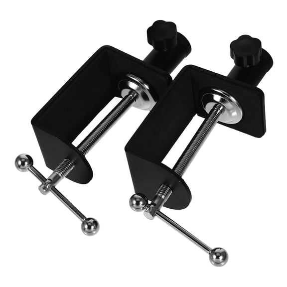 MOKKHNB 2-Pack Adjustable Universal Microphone Arm Desk Mount Clamp Holder for Studio and Podcast Setup