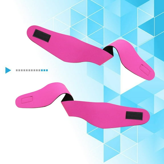 MOKKHNB 2Pcs Waterproof Ear Protector Band Swimming Gear Red Anti Sweat Antiskid Headband for Water Activities