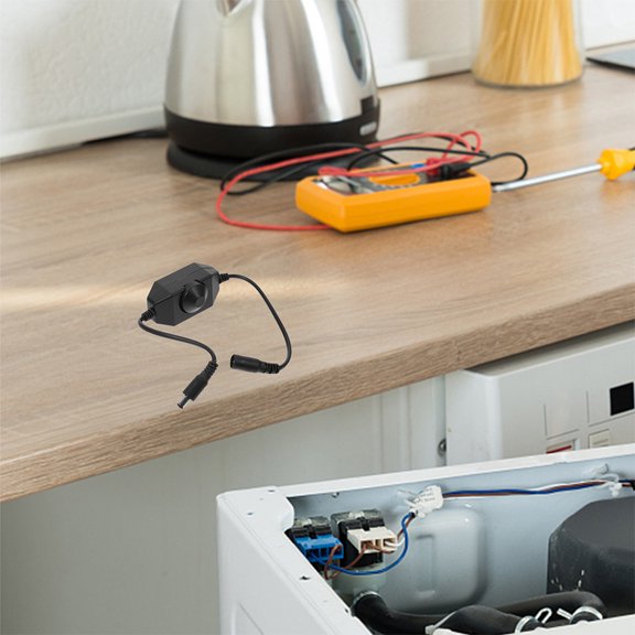 MOKKHNB Lamp Dimmer, Black Plastic LED Light Dimmer for Home, Rotary Brightness Adjustment