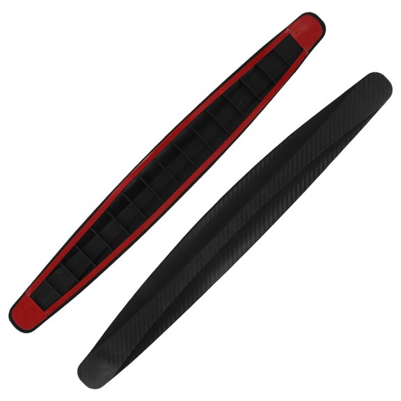 MOKKHNB 2Pcs Black PVC Bumper Protector for Cars Self Adhesive Anti Scratch Strip