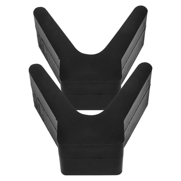 MOKKHNB 2Pcs Black Rubber Bow Stop Block for Yacht and Kayak Trailer Weight Distribution Accessory
