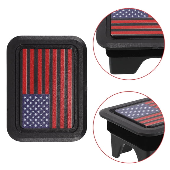 MOKKHNB 2Pcs Decorative Truck Bed Rail Plug with Flag Design Compatible with Dodge RAM