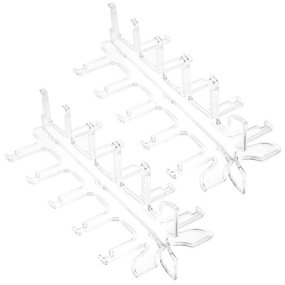 MOKKHNB 2Pcs Clear Glasses Display Stand Riser with Stable Structure for Sunglasses and Eyeglasses