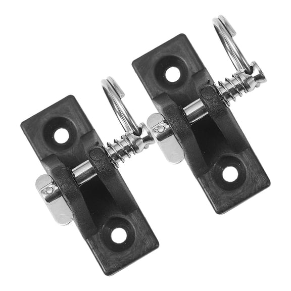 MOKKHNB 2Pcs Durable Black Adjustable Marine Deck Hinge Kit for Boat Bimini Top Mounting Hardware