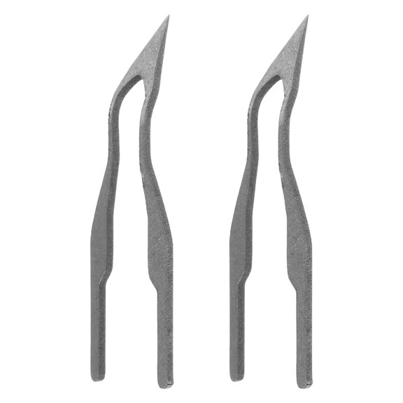 MOKKHNB 2Pcs Durable Wood Burning Pen Nibs Versatile Tips for Detailed Line Work and Shading on Wood