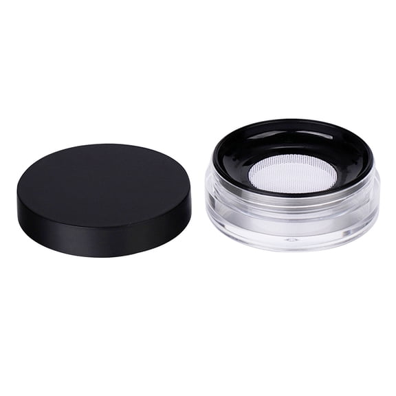 MOKKHNB 2Pcs Empty Powder Puff Case for Loose Powder Travel Container 6.5x6.5x3cm
