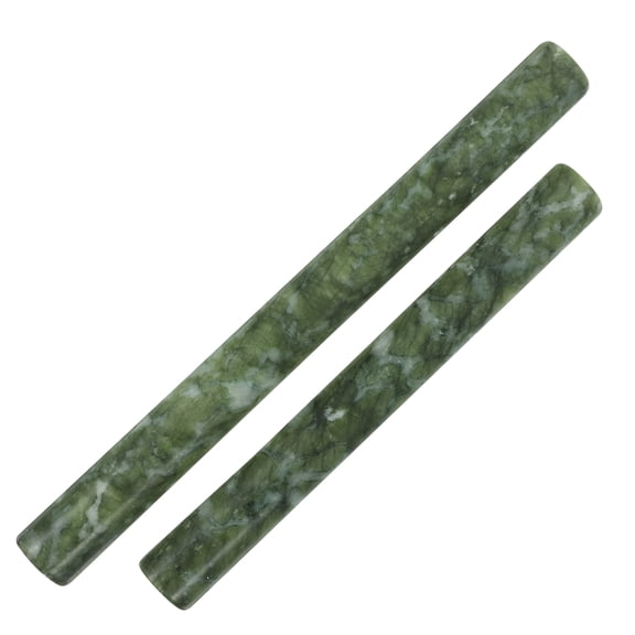 MOKKHNB Set of 2 Green Nonstick Rolling Pins for Baking Dough, Pasta, Cake - Essential Kitchen Tools