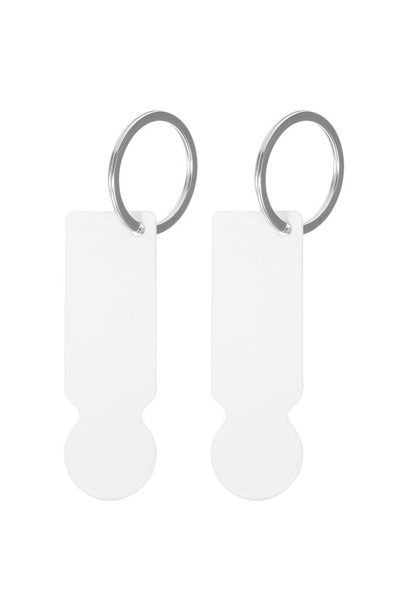 2Pcs Heat Transfer Shopping Cart Token Durable Stainless Steel Coin for Shopping Center