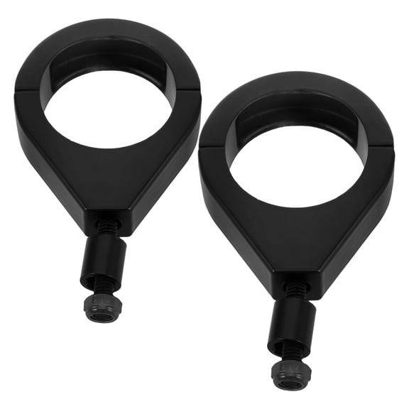 MOKKHNB 2-Pack Heavy Duty Aluminum Motorcycle Light Mount Clamps with Metal Plating for Front Fork Installation