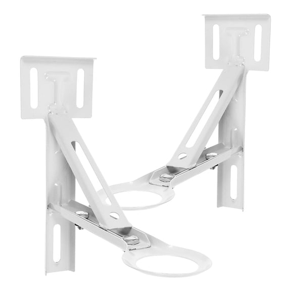 MOKKHNB 2Pcs Heavy Duty Undermount Sink Brackets for Kitchen Stainless Steel White