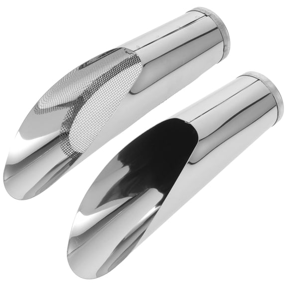 MOKKHNB 2Pcs Lightweight Stainless Steel Garden Soil Scoop Portable Planting Tool