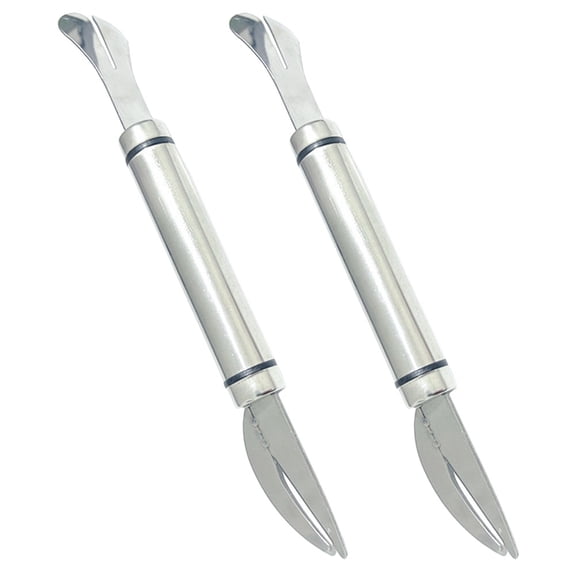 MOKKHNB Shrimp Cleaning Tools Shrimp Cleaner Knives Stainless Steel 2Pcs
