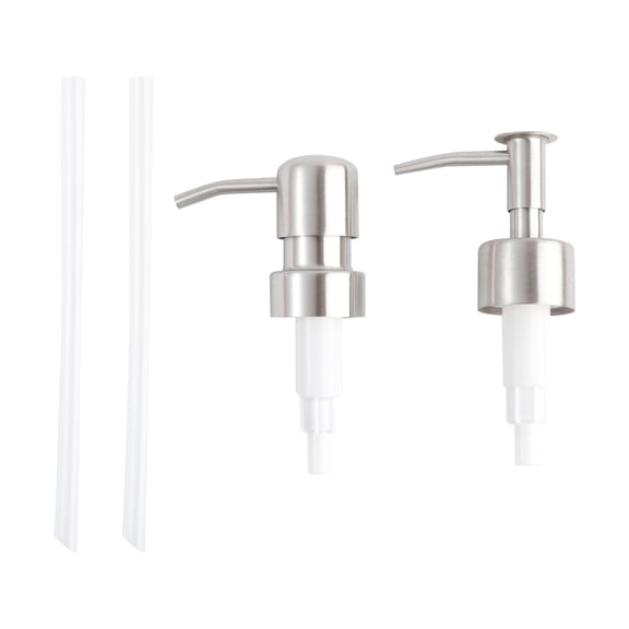 MOKKHNB 2Pcs Soap Dispenser Pump Replacement Stainless Steel for Highly Viscous Liquids in Kitchen Bathroom