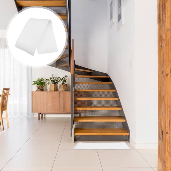 MOKKHNB 2Pcs Stair Treads Non Slip Tape White for Home Use on Dry Floors and Raised Thresholds