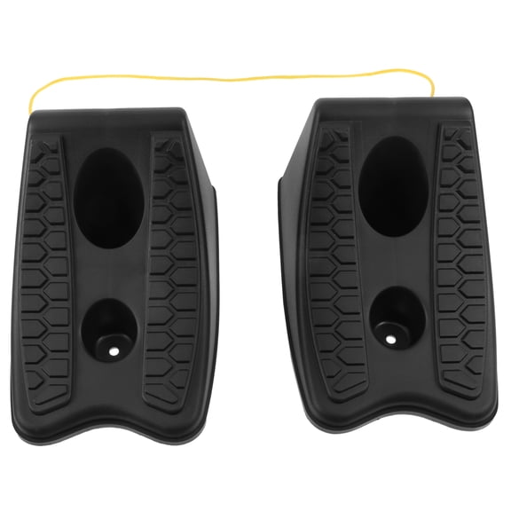 MOKKHNB 2Pcs Trailer Wheel Chock Wedges Black Sturdy Vehicle Wheel Chocks for Car and Rv Use