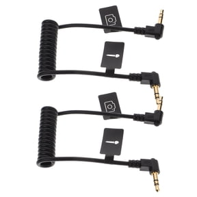 MOKKHNB 2-Pack Black Copper Cable for Microphone, Quality Trs to Connection