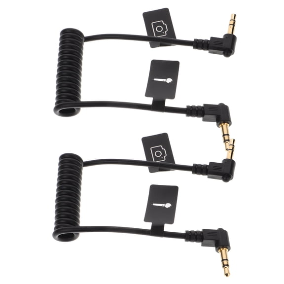 MOKKHNB 2-Pack Black Copper Cable for Microphone, Quality Trs to Connection