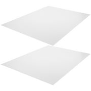 MOKKHNB Sublimation Metal Blanks, White Aluminum, Smooth Surface, Creative for Home and Party, 2Pcs