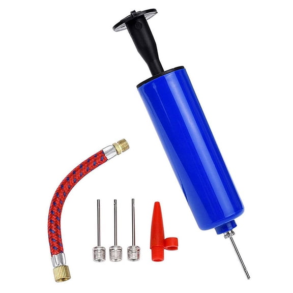 MOKKHNB 2Sets Fashion Basketball Inflator Blue Hand Pump Double Action for Sports Balls