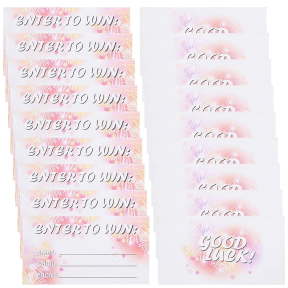 MOKKHNB 300Pcs Colored Raffle Tickets with Good Luck Message for Events Fundraisers and Trade Show Supplies