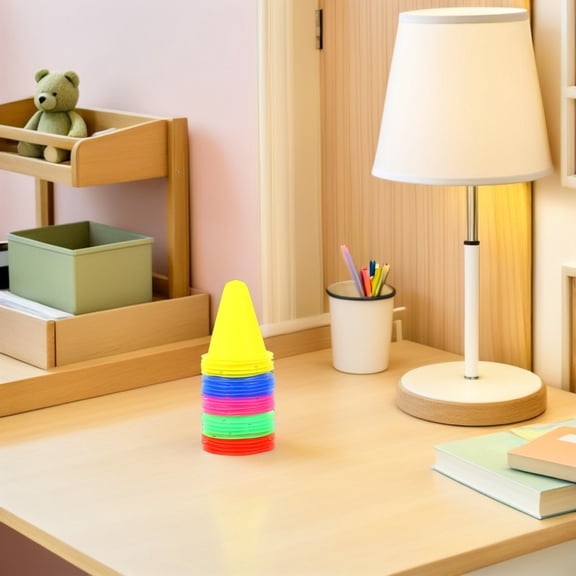 MOKKHNB 30pcs Skating Accessory Cone Small Cones for Roller Skating Blue PE Training Marker