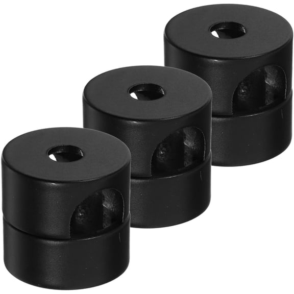 MOKKHNB 3-Pack Charging Cable Organizer with Sleek Black Design for Efficient and Tidy Cable Management