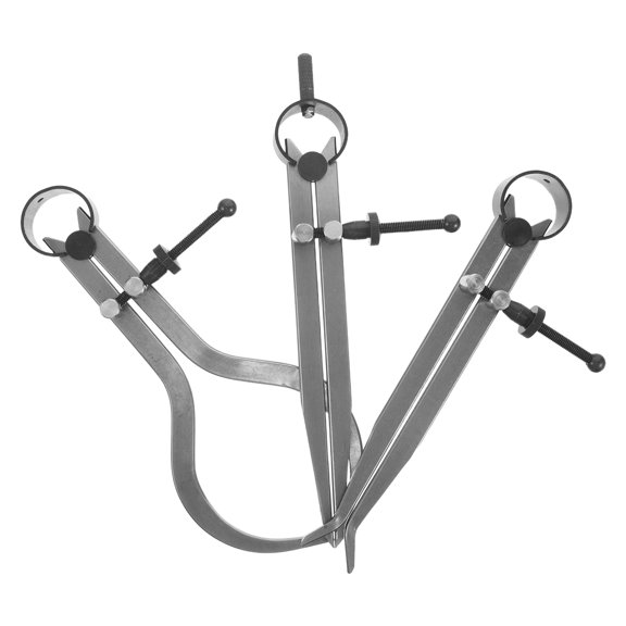 MOKKHNB 3Pcs Spring Caliper Set Multi Metal Measuring Calipers Tool for Precise Woodworking and Metal Scribing