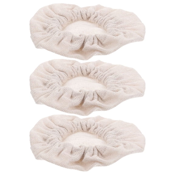 MOKKHNB 3pcs Canning Jar Cloth Covers Beige Fermentation Protection for Fermenters
