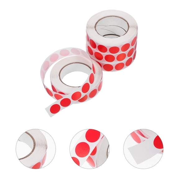 MOKKHNB 4000pcs Red Coded Labels For Garage Sale Round Thermal Labels For Home Use