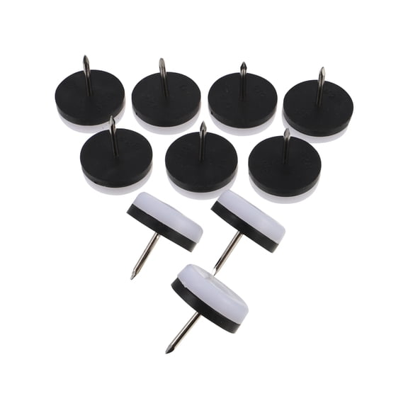 MOKKHNB 40Pcs Furniture Pad White Nylon Feet Tacks with Non Slip Design for Chair and Table Floor Protection