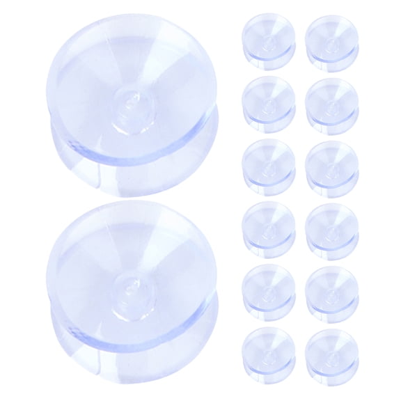 MOKKHNB 48Pcs Transparent Glass Table Top Protector Pads Double Sided Suction Design for Furniture