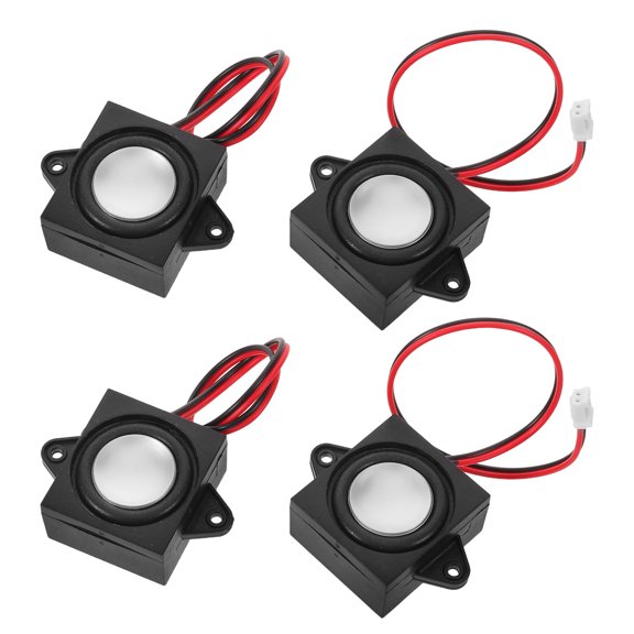 MOKKHNB 4Pcs 3 Watt Micro Speaker Full Range 4 Ohm with Jst Ph2.0 Interface for Small Devices and Sound Systems