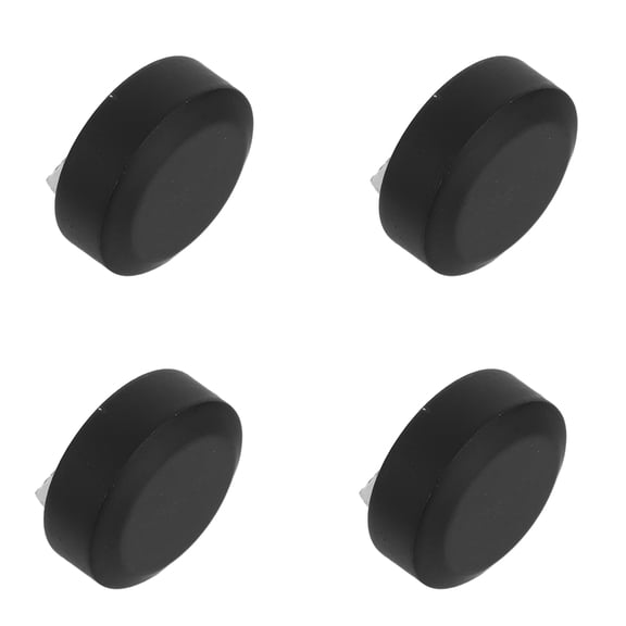 MOKKHNB 4Pcs Black Metal Round Mirror Clips for Wall Mounting Frameless Glass Shelves with Screws