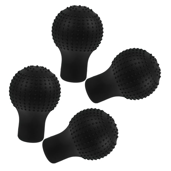 MOKKHNB 4-Pack Black Silicone Gear Shift Boot Covers Washable Protective Car Shifter Sleeve Accessories