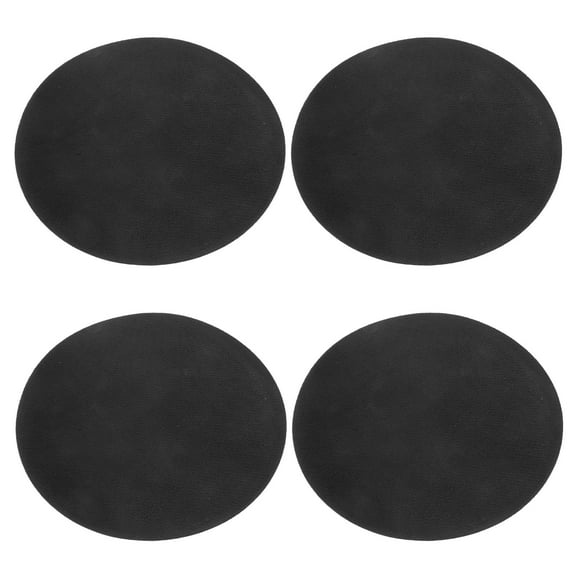 MOKKHNB 4Pcs Black Sublimation Mouse Pads Blank Mouse Mat with Stable Non Slip Surface for Office