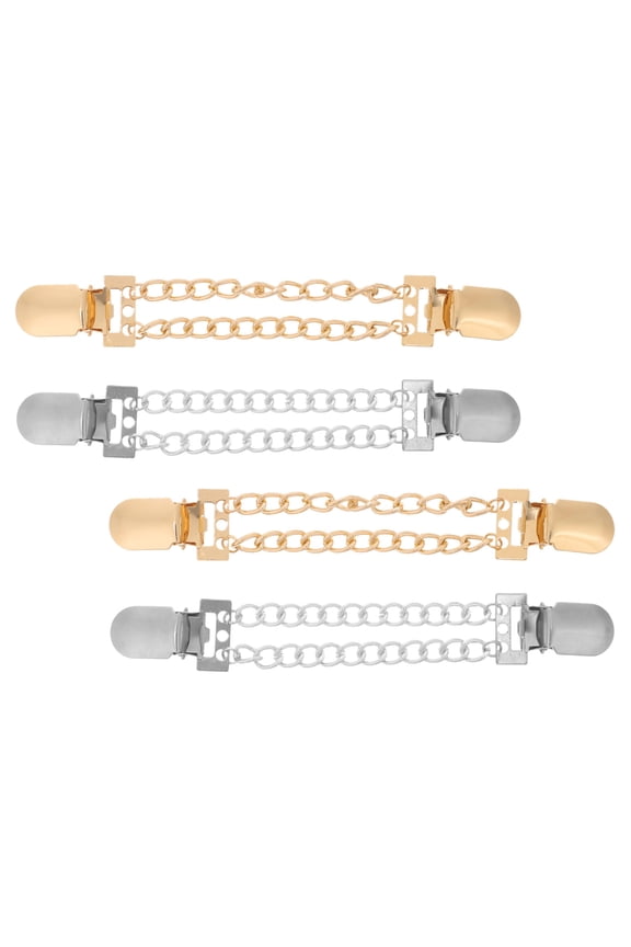 4-Pack Cardigan Sweater Clips with Metal Clasp Closure, Vintage Style Fashion Accessory for and Shawls