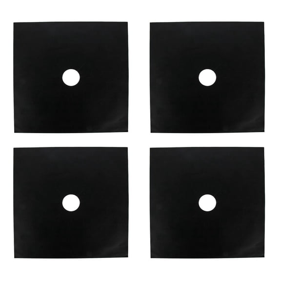 MOKKHNB 4Pcs Cooker Cover For Gas Hob Black Gas Stove Protector Easy To Clean