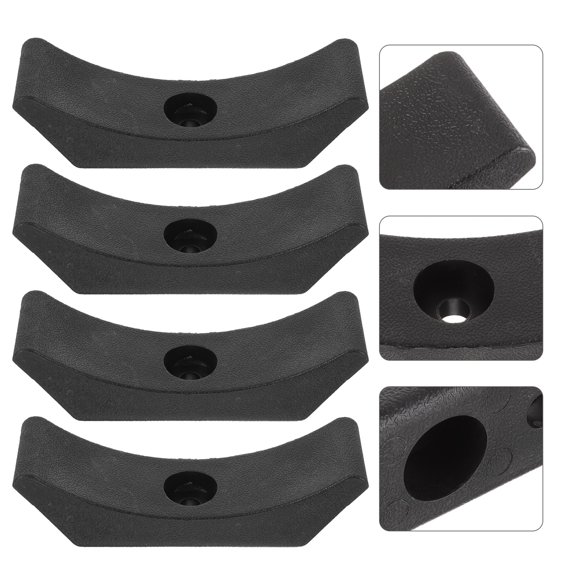 MOKKHNB 4Pcs Dumbbell Bracket Black Lightweight Wear Resistant PP Material Strong Load Bearing Rack