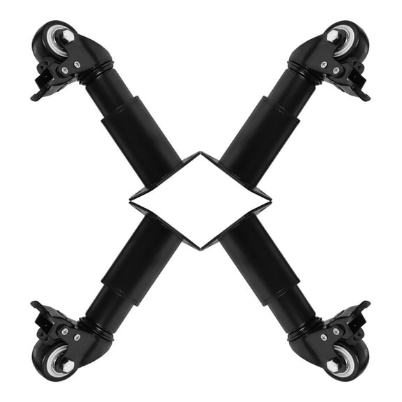 MOKKHNB 4Pcs Durable Metal Adjustable Table Legs with Swivel Casters for Easy Mobility