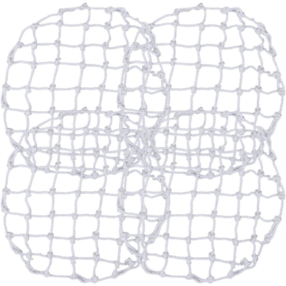MOKKHNB 4Pcs Easy Install White Well Cover Nets with Uniform Mesh for Fall Proof Safety and Inspection
