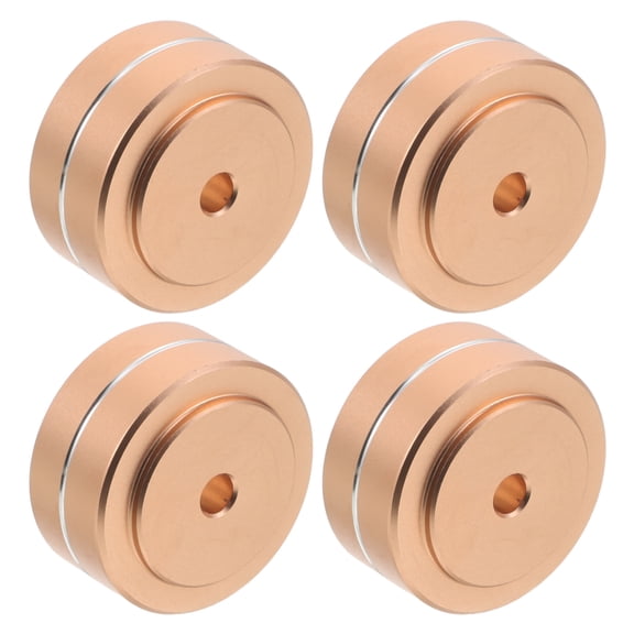 MOKKHNB 4Pcs Non Slip Cutting Board Feet Aluminum Riser Legs for Butcher Block Stability and Airflow