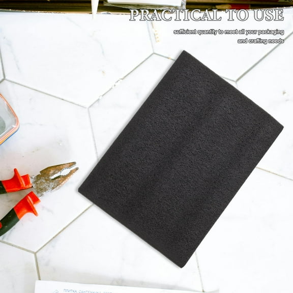 MOKKHNB 4Pcs Polyethylene Foam Sheets Black Durable Packaging Liner for Crafts and Packing Protection